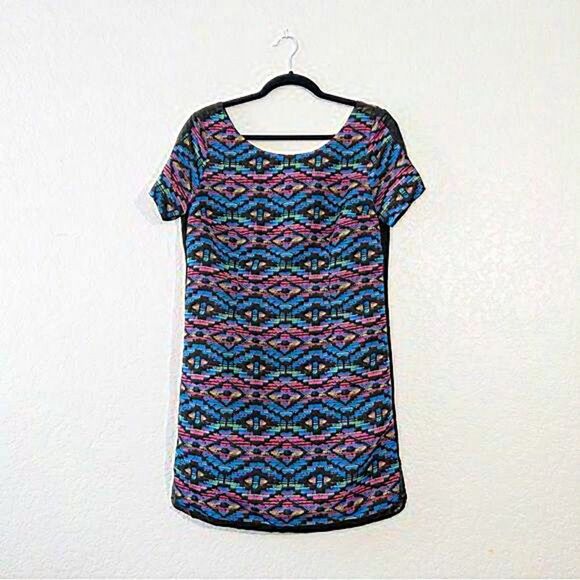 Plenty by Tracy Reese‎ Multicolored Aztec Printed Mini Dress Size 10 - Picture 1 of 8